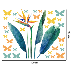 Bird of Paradise Wall Decal