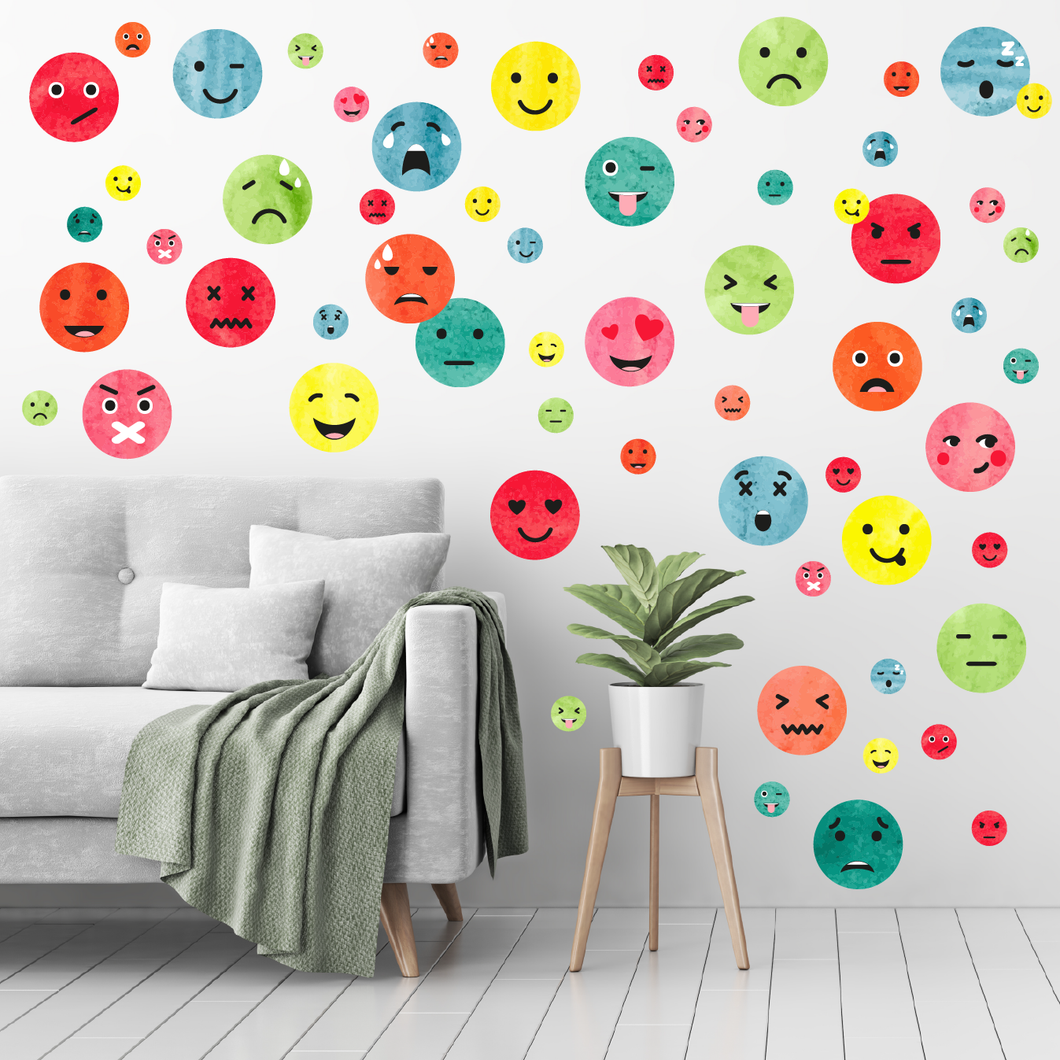 Funny Face Wall Decal Set