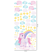 Load image into Gallery viewer, Prancing Unicorn Wall Decal

