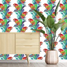Load image into Gallery viewer, Tropical Parrot Conga Wallpaper
