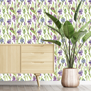 Hip Hyacinths Floral Wallpaper