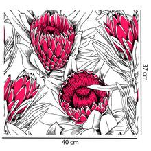 Load image into Gallery viewer, Poppin Pink Protea Wallpaper
