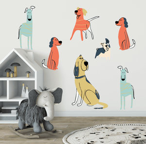 Pack of Poochies Wall Decal Set