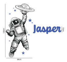 Load image into Gallery viewer, Captain Space &#39;Personalised&#39; Wall Decal Set (6 colours)
