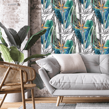 Load image into Gallery viewer, Deco Bird of Paradise Wallpaper
