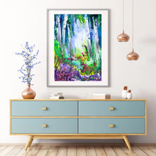 Load image into Gallery viewer, Birch Forest Watercolour Wall Art
