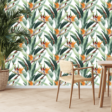 Load image into Gallery viewer, Vintage Bird of Paradise Wallpaper
