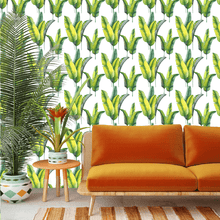 Load image into Gallery viewer, Bunch o&#39; Banana Leaf Wallpaper
