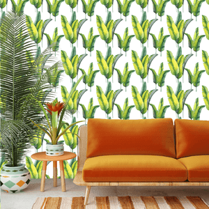 Bunch o' Banana Leaf Wallpaper