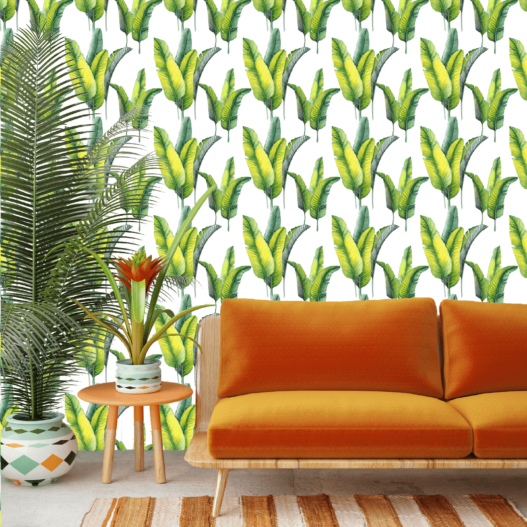 Bunch o' Banana Leaf Wallpaper