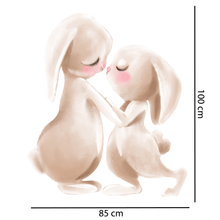Load image into Gallery viewer, Bunny Kiss Wall Decal
