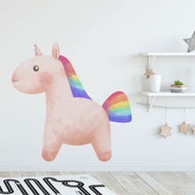 Load image into Gallery viewer, Chubs the Unicorn Wall Decal
