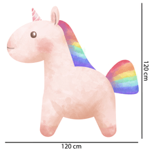 Load image into Gallery viewer, Chubs the Unicorn Wall Decal
