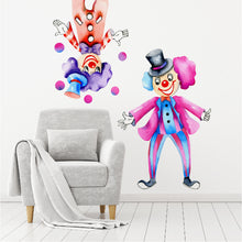 Load image into Gallery viewer, Circus Clown Wall Decal Set
