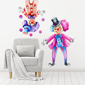 Circus Clown Wall Decal Set