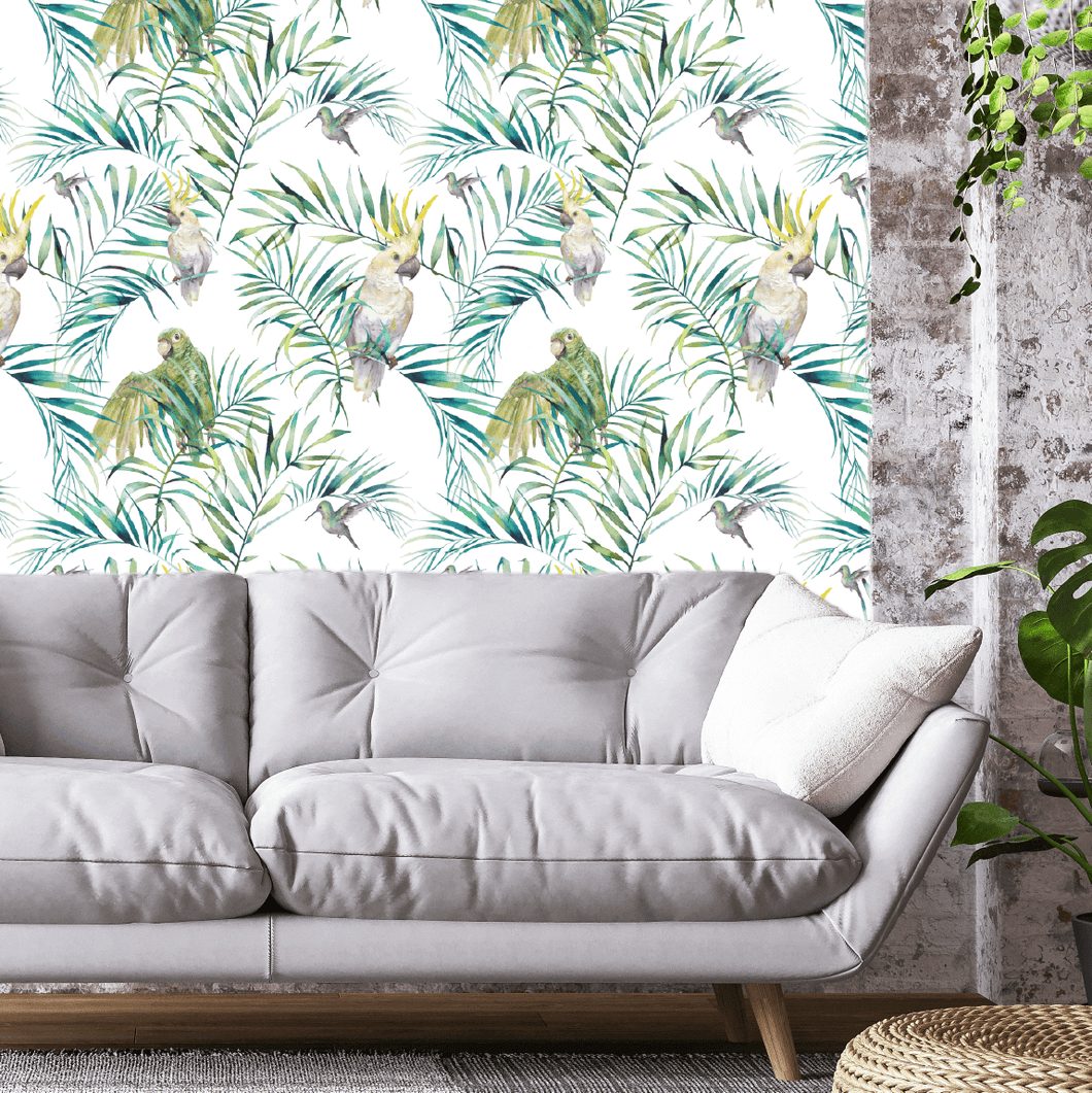 Palm Tree Bird Wallpaper