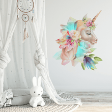 Load image into Gallery viewer, Crystal the Unicorn Wall Decal
