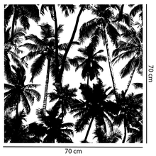 Load image into Gallery viewer, Dark Palms Tropical Wallpaper
