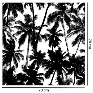 Dark Palms Tropical Wallpaper