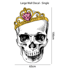 Load image into Gallery viewer, Debutante Skull Wall Decal
