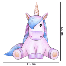 Load image into Gallery viewer, Dozer the Unicorn Wall Decal
