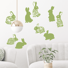 Load image into Gallery viewer, Shadow Bunnies Wall Decal (6 colours)

