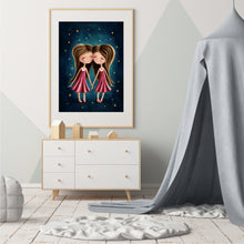 Load image into Gallery viewer, Zodiac Star Sign Gemini Wall Art
