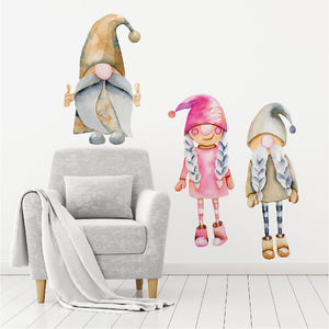 Gnome Alone Wall Decal Set