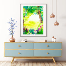 Load image into Gallery viewer, Green &amp; Gold Garden Wall Art
