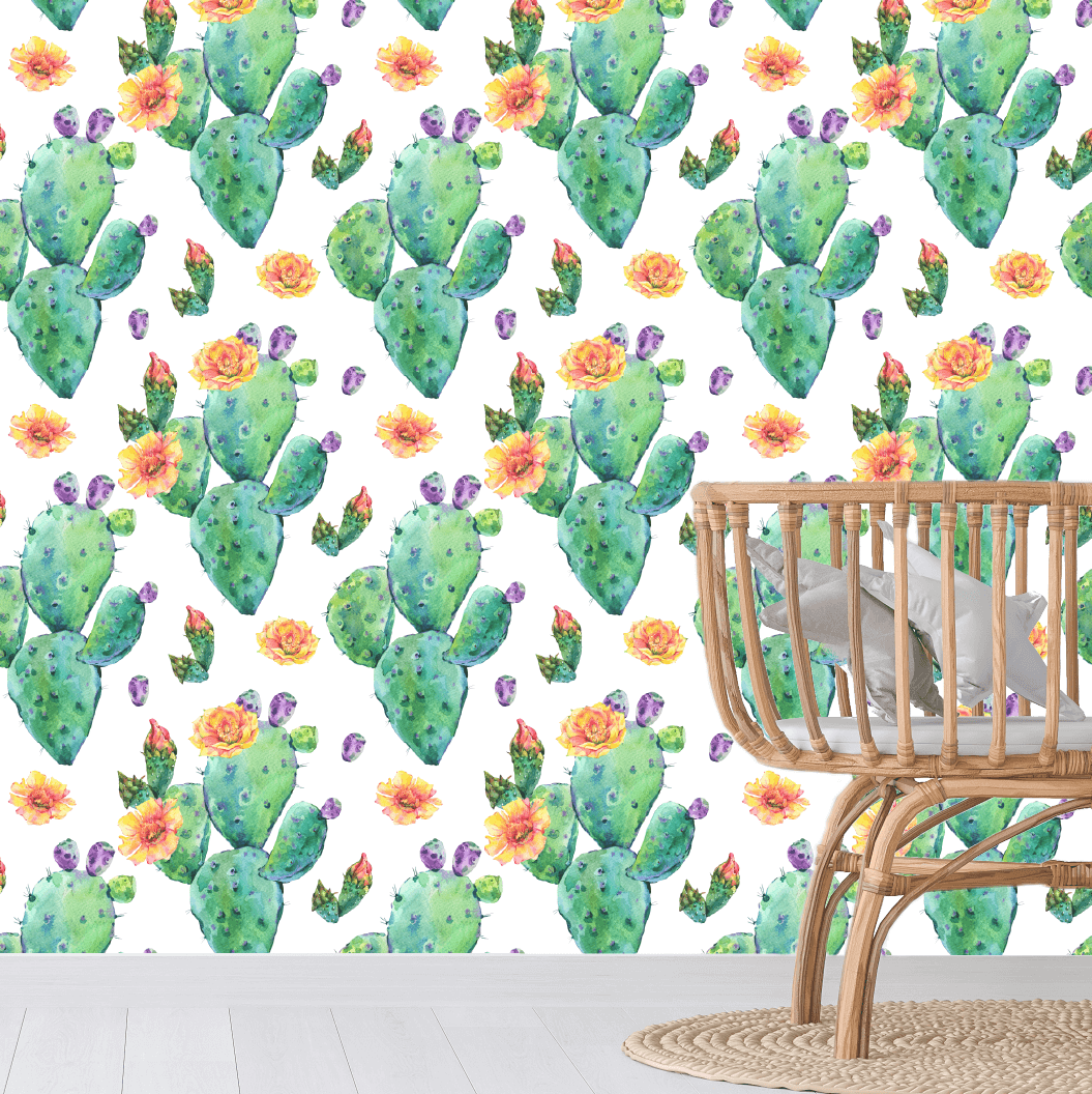 Cactus Hearts Wallpaper