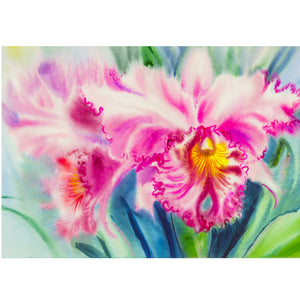 Neo Orchid Flower Wall Art
