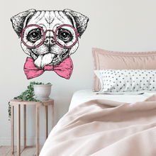 Load image into Gallery viewer, Peculiar Pug Wall Decal
