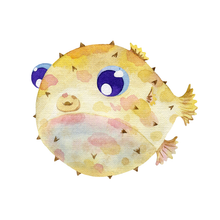 Load image into Gallery viewer, Puffer Fish Pete Wall Decal
