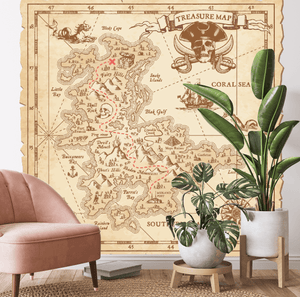 Pirate Map Wall Decal (XL)