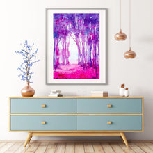 Load image into Gallery viewer, Plum Forest Watercolour Wall Art
