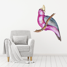 Load image into Gallery viewer, Pretty Bird Pink Galah Wall Decal
