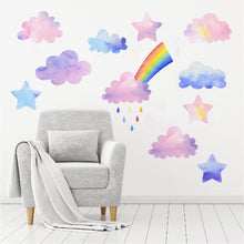 Load image into Gallery viewer, Rainbow Skies Wall Decal Set
