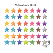 Load image into Gallery viewer, Rainbow Stars Wall Decal Set
