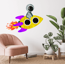 Load image into Gallery viewer, Rocket Ride Wall Decal
