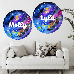 Space Galaxy 'Personalised' Wall Decals