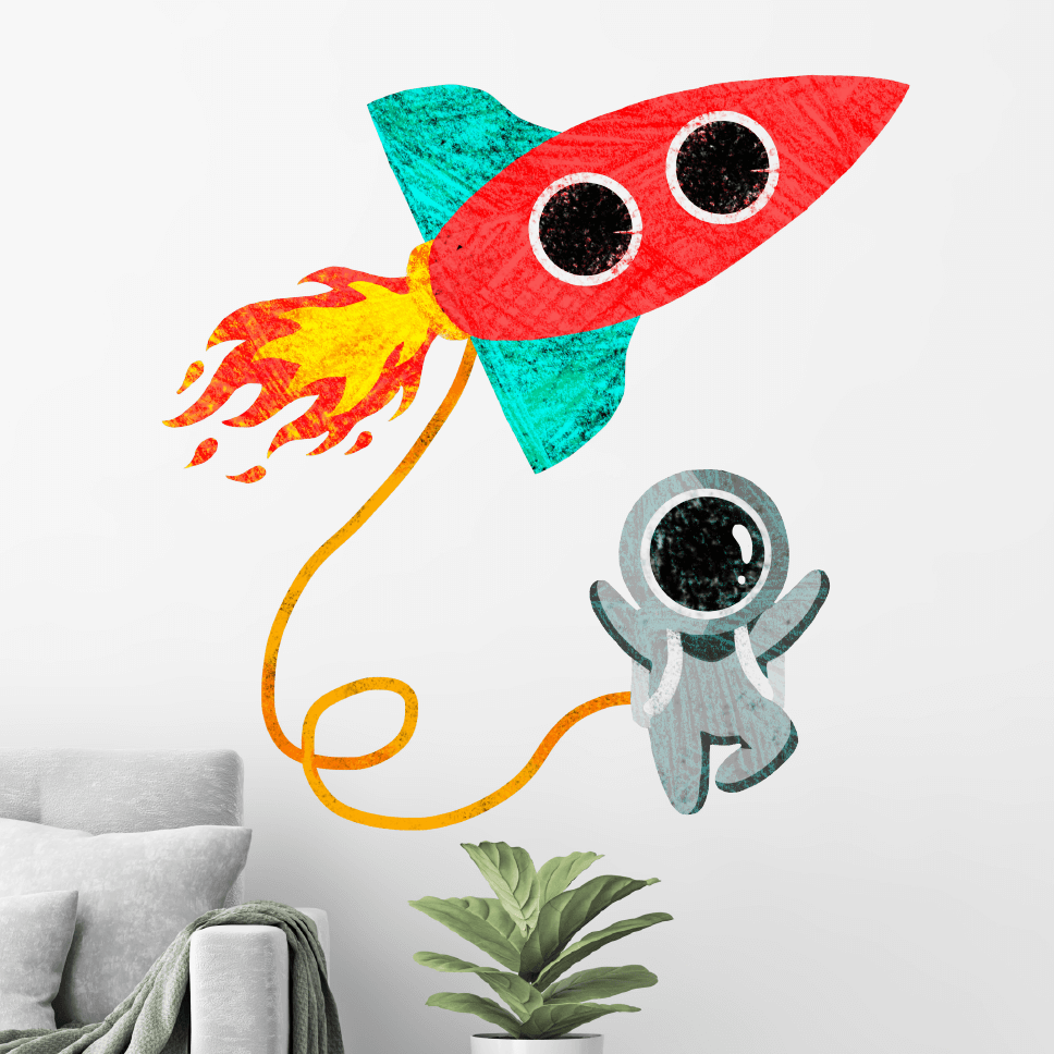 Space Walk Wall Decal