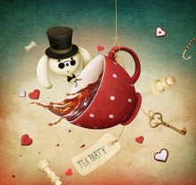 Load image into Gallery viewer, Alice&#39;s Wonderland Tea Party Wall Art
