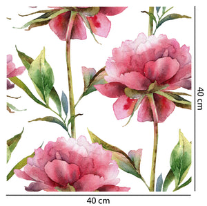 Watercolour Pink Peonies Wallpaper