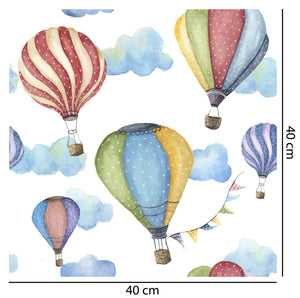 Retro Hot Air Balloon Wallpaper