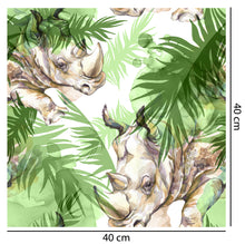 Load image into Gallery viewer, Tropical Rhino Wallpaper
