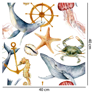 Maritime Ocean Life Wallpaper