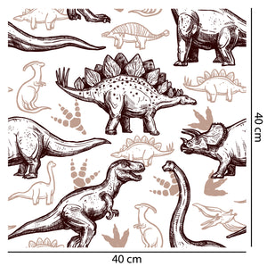 Vintage Style Dinosaur Wallpaper