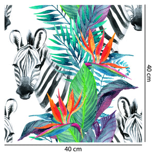 Tropical Zebra Conga Wallpaper