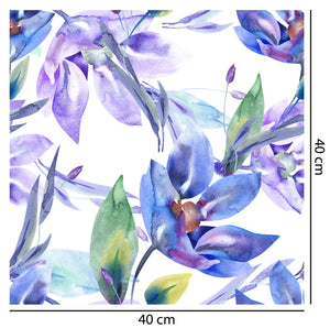 Blue Moods Floral Wallpaper