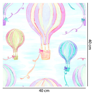 Flying Hot Air Balloon Wallpaper